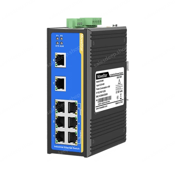 8 Ports 10/100M T(x) Din-Rail Managed Industrial Ethernet Switch