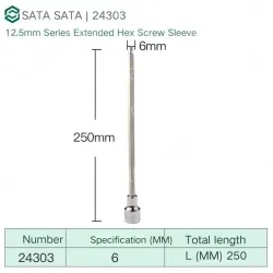 Dafei 6mm with a total length of 250mm-24303