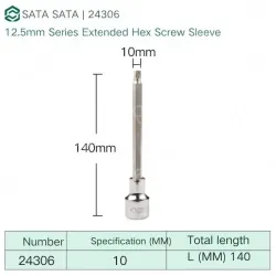 Dafei 10mm with a total length of 140mm-24306