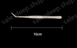 Stainless steel tweezers Curved tip (thick) 16cm