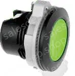 White frosted button, plastic black border, screw wiring