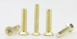 Golden Flat Head Screws M6*125