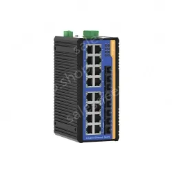 [100 Gigabit 4 Optical 16 Electrical] Ring Network Management Industrial Switch