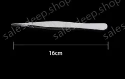 Stainless steel tweezers Straight tip (thick) 16cm