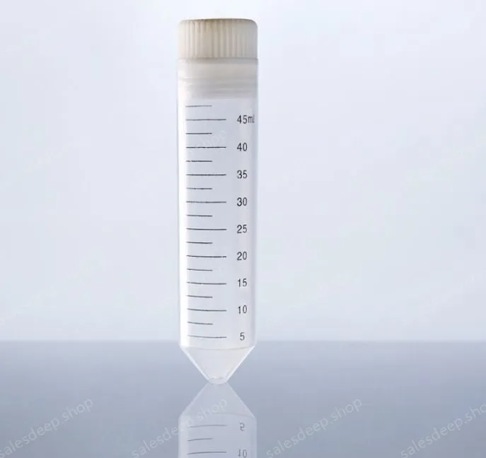 50ml straight round bottom - transparent screw caps 50pcs