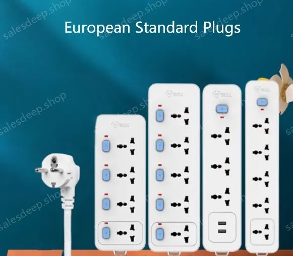 European standard separate control 4-plug 2USB