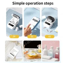 Portable label machine BQ263 (blue)