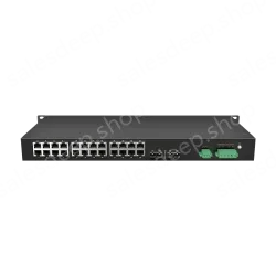 2 Ports 100M F(x) + 24 Ports 10/100M T(x) Rack-mount Unmanaged Industrial Ethernet Switch