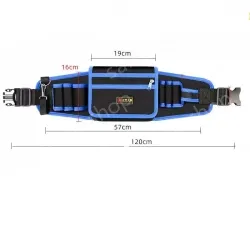 Blue Upgraded Tool Belt Bag Medium Bag + Mineral Water Hook Included