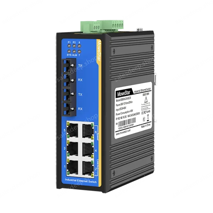 8 Ports 10/100M Din-Rail Managed Industrial Ethernet Switch