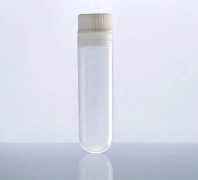 50ml straight round bottom - white cross cover 50pcs