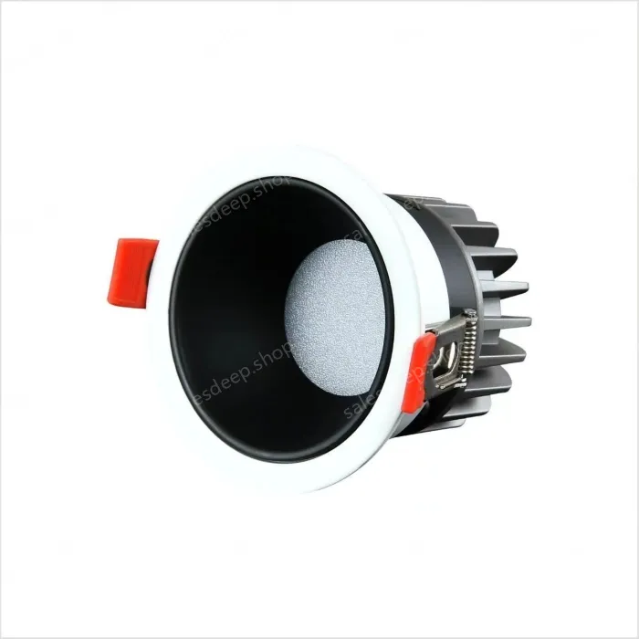 Downlight model: 7W black cup with 75mm opening 6000K Preh chip + isolated driver